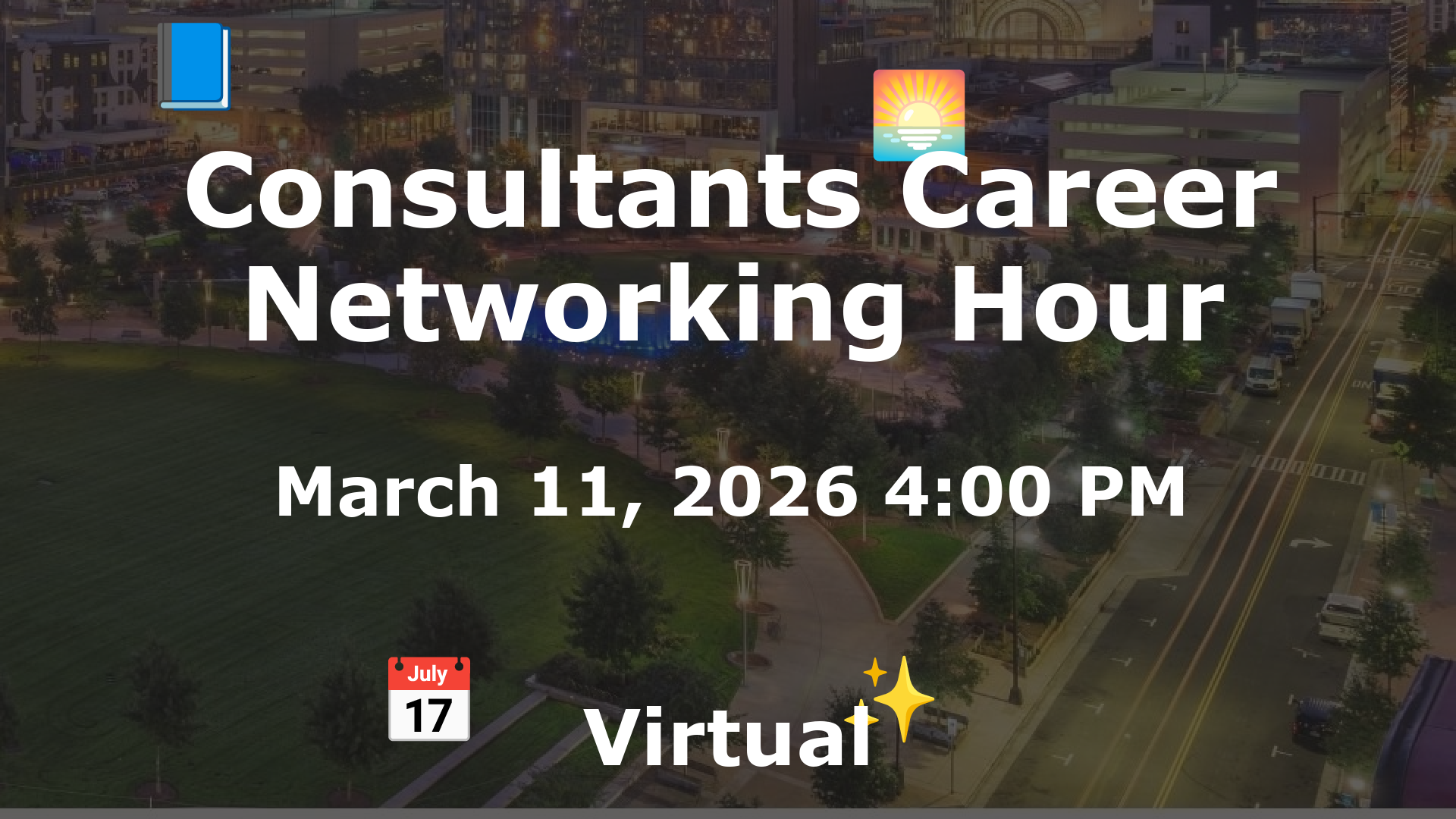 Consultants Career Networking Hour event image